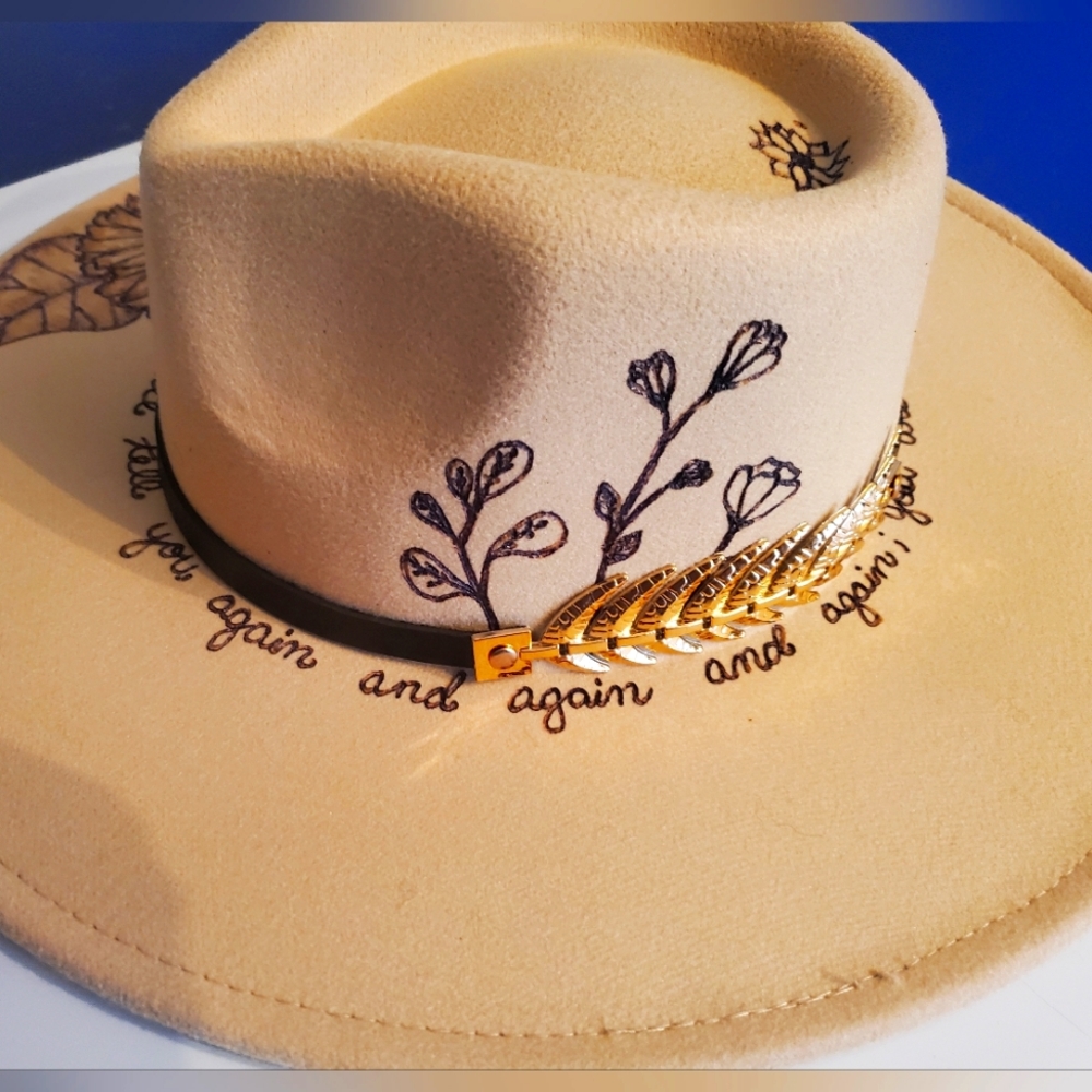 Custom burned hat - Picture 2 of 2
